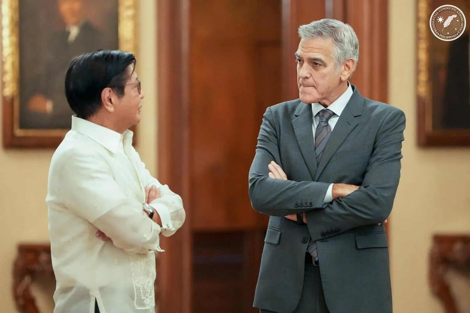 George Clooney with Ferdinand Marcos Jr.