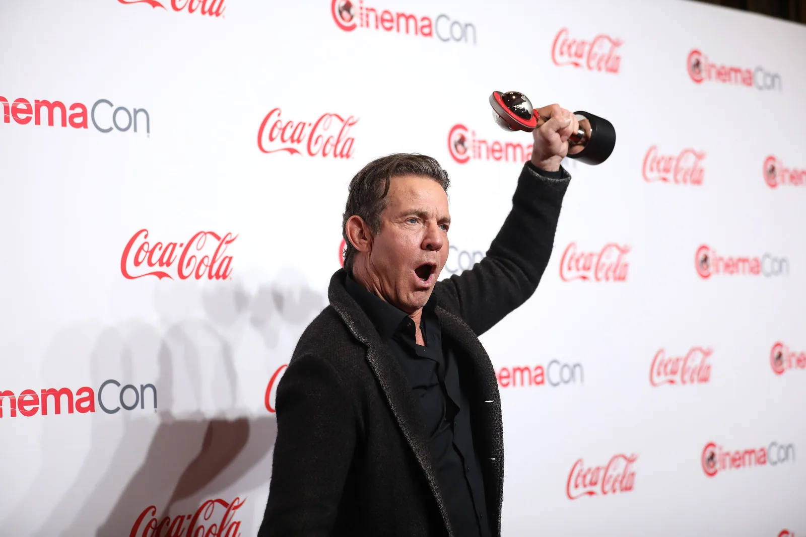 Dennis Quaid on the red carpet at the Big Screen Achievement Awards at the 2024 CinemaCon at The Colosseum Theater at Caesars Palace in Las Vegas, Nevada.