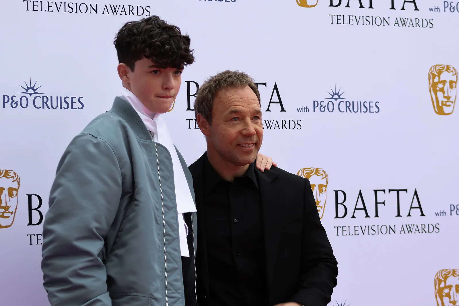 Owen Cooper & Stephen Graham at TV BAFTA red carpet May 26