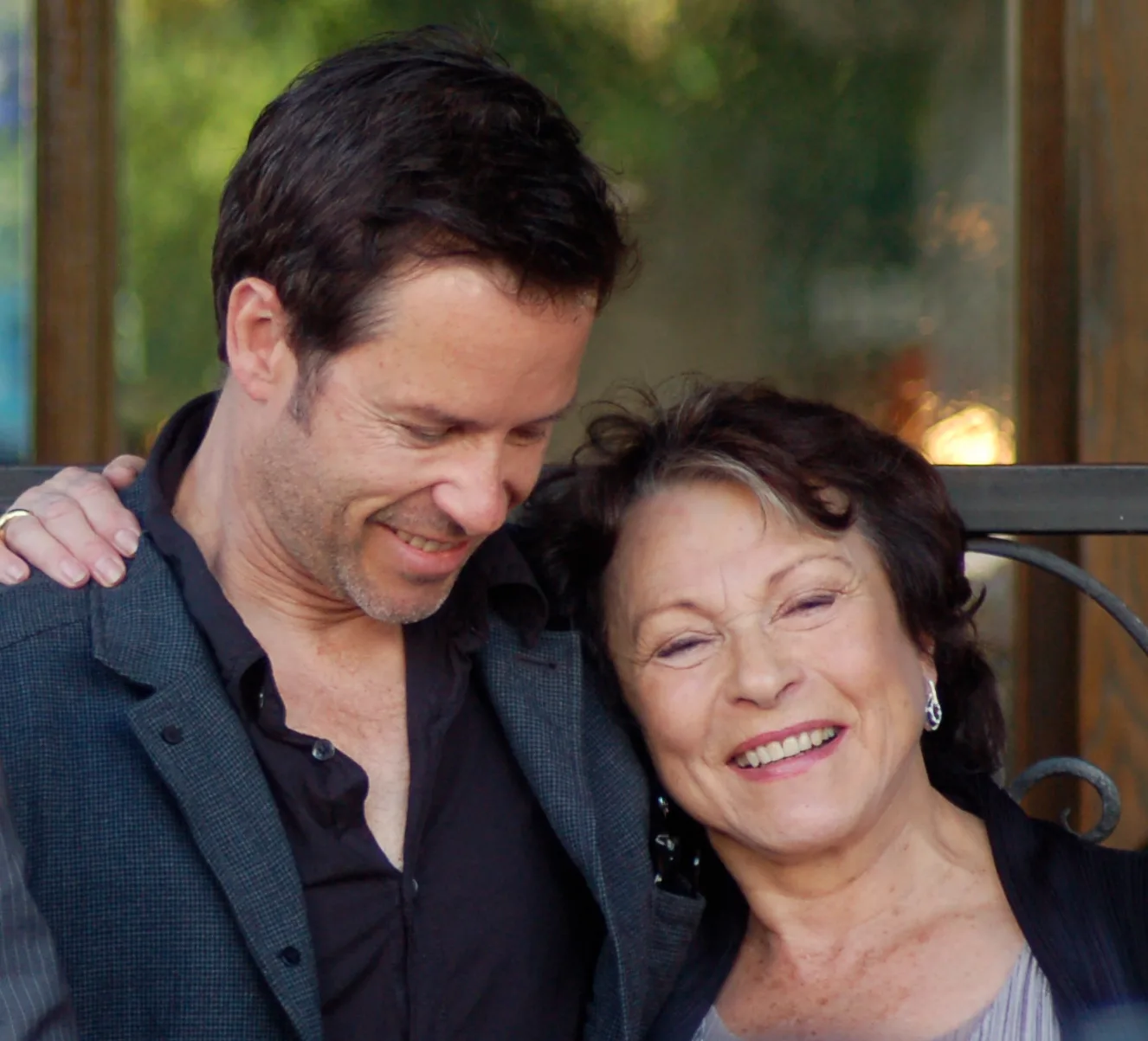 Guy Pearce and Claire Bloom at a ceremony for Colin Firth to receive a star on the Hollywood Walk of Fame.